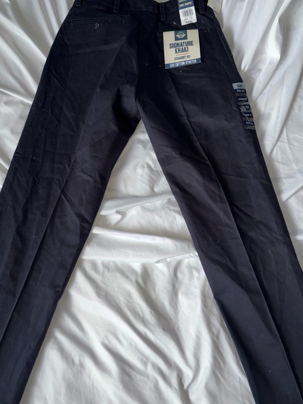 Signature Khaki Straight Fit Pants - Navy
